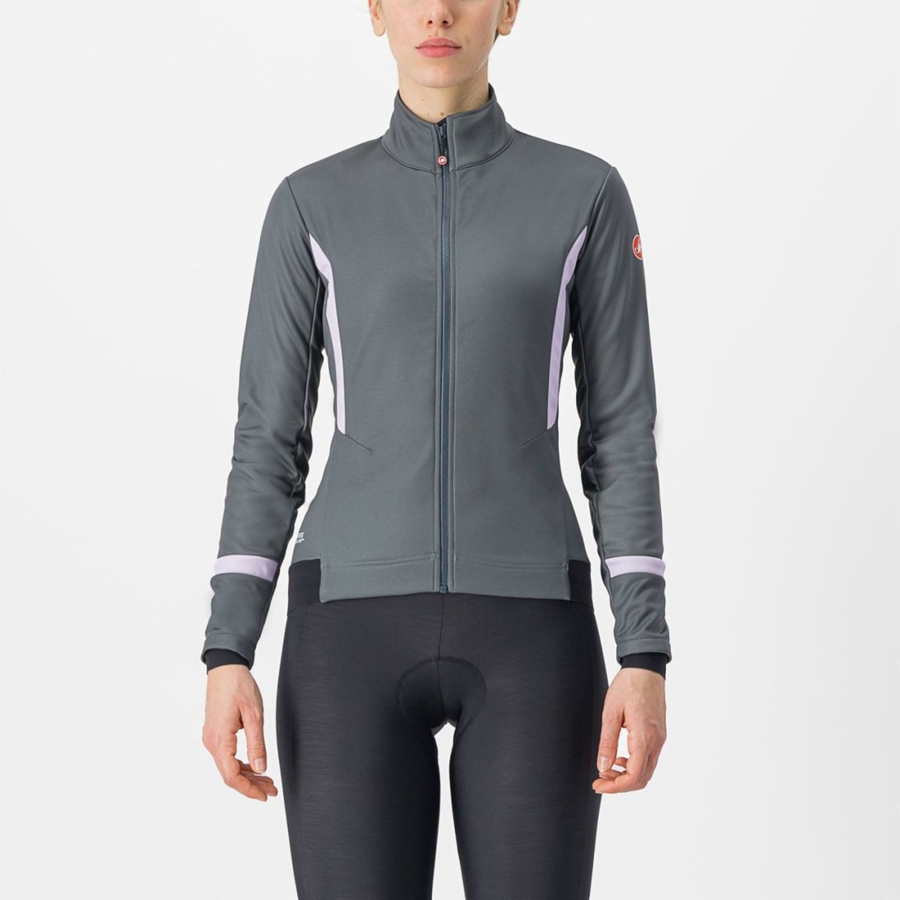 Giacche Castelli DINAMICA 2 Donna Grigie Viola | 36294TFBG