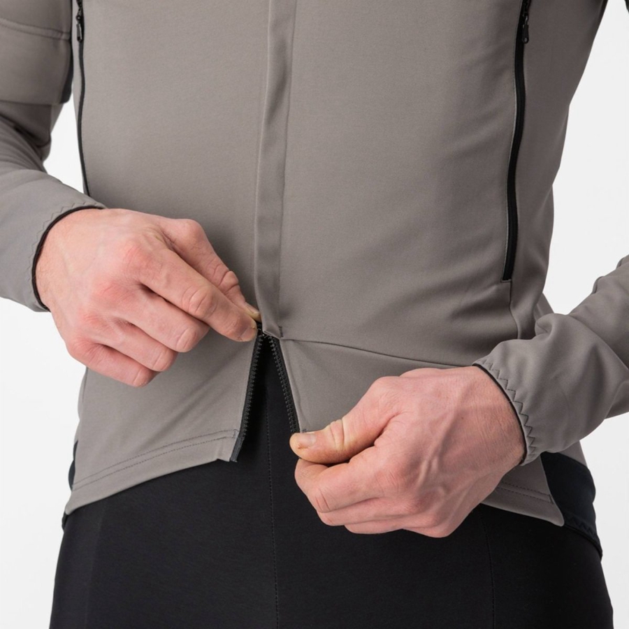 Giacche Castelli PERFETTO RoS 2 CONVERTIBLE Uomo Grigie Khaki Grigie | 61958MFEH