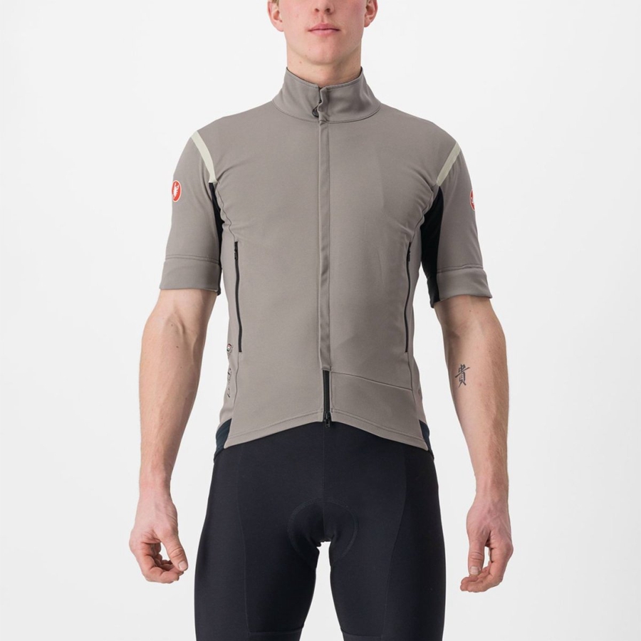 Giacche Castelli PERFETTO RoS 2 CONVERTIBLE Uomo Grigie Khaki Grigie | 61958MFEH