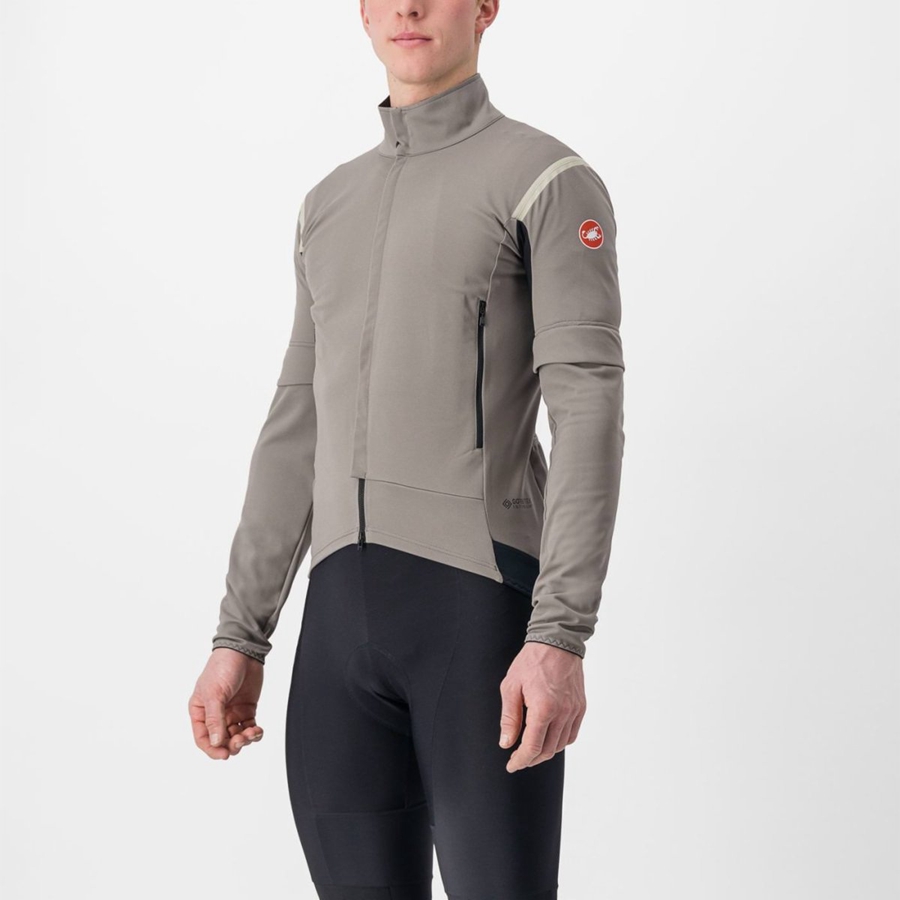 Giacche Castelli PERFETTO RoS 2 CONVERTIBLE Uomo Grigie Khaki Grigie | 61958MFEH