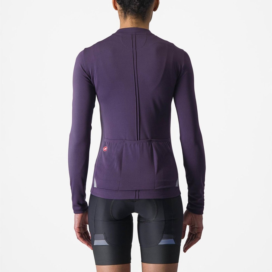 Maglia Castelli ANIMA 4 LONG SLEEVE Donna Viola | 83012RFKQ