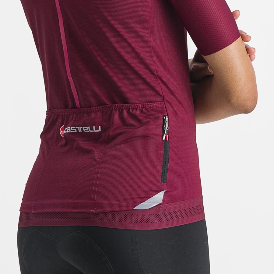 Maglia Castelli ENDURANCE W Donna Bordeaux | 07481HIXL