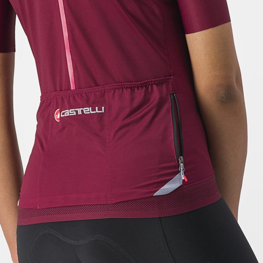 Maglia Castelli ENDURANCE W Donna Bordeaux | 07481HIXL