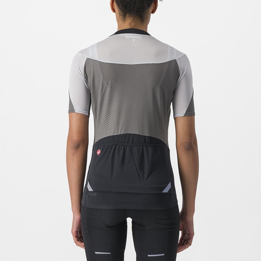 Maglia Castelli GRADIENT COLOR BLOCK Donna Grigie Argento Grigie | 60819RFNK