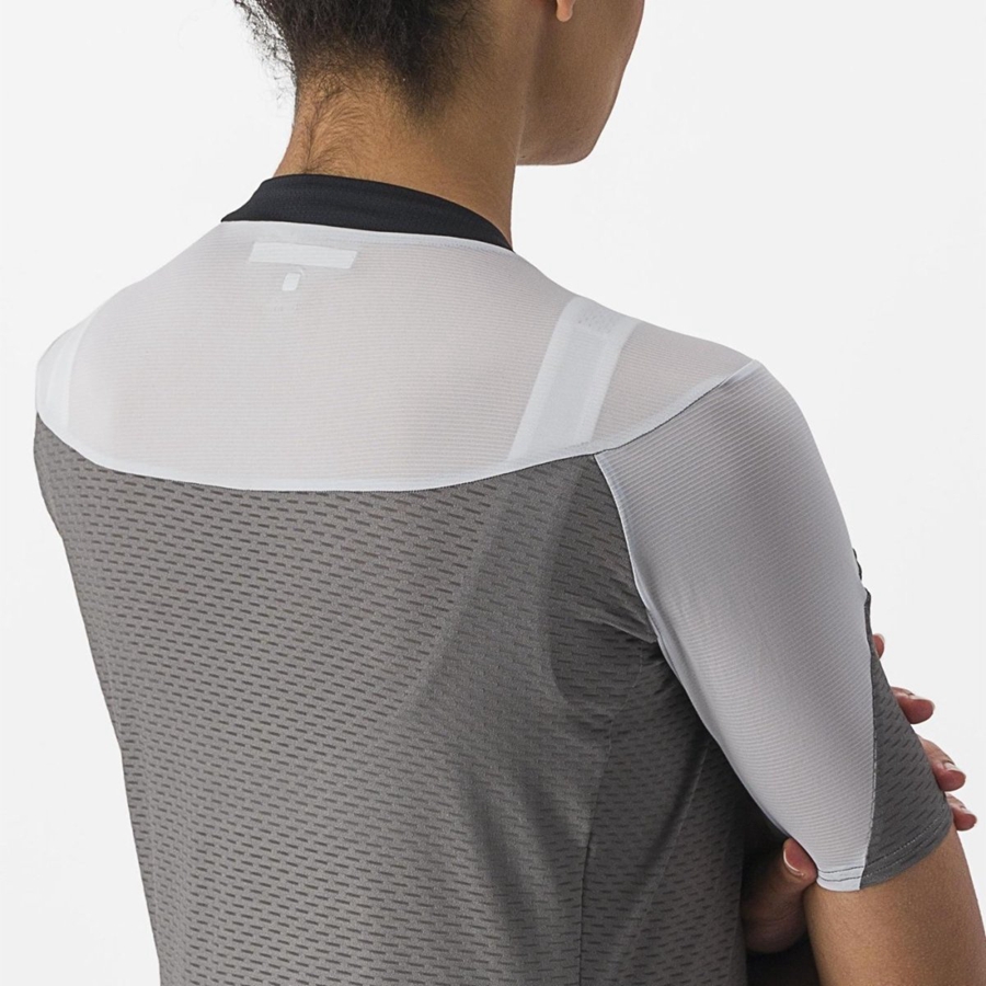 Maglia Castelli GRADIENT COLOR BLOCK Donna Grigie Argento Grigie | 60819RFNK