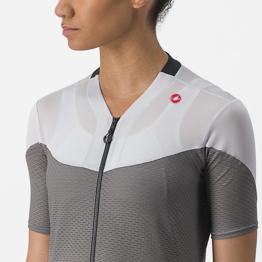 Maglia Castelli GRADIENT COLOR BLOCK Donna Grigie Argento Grigie | 60819RFNK