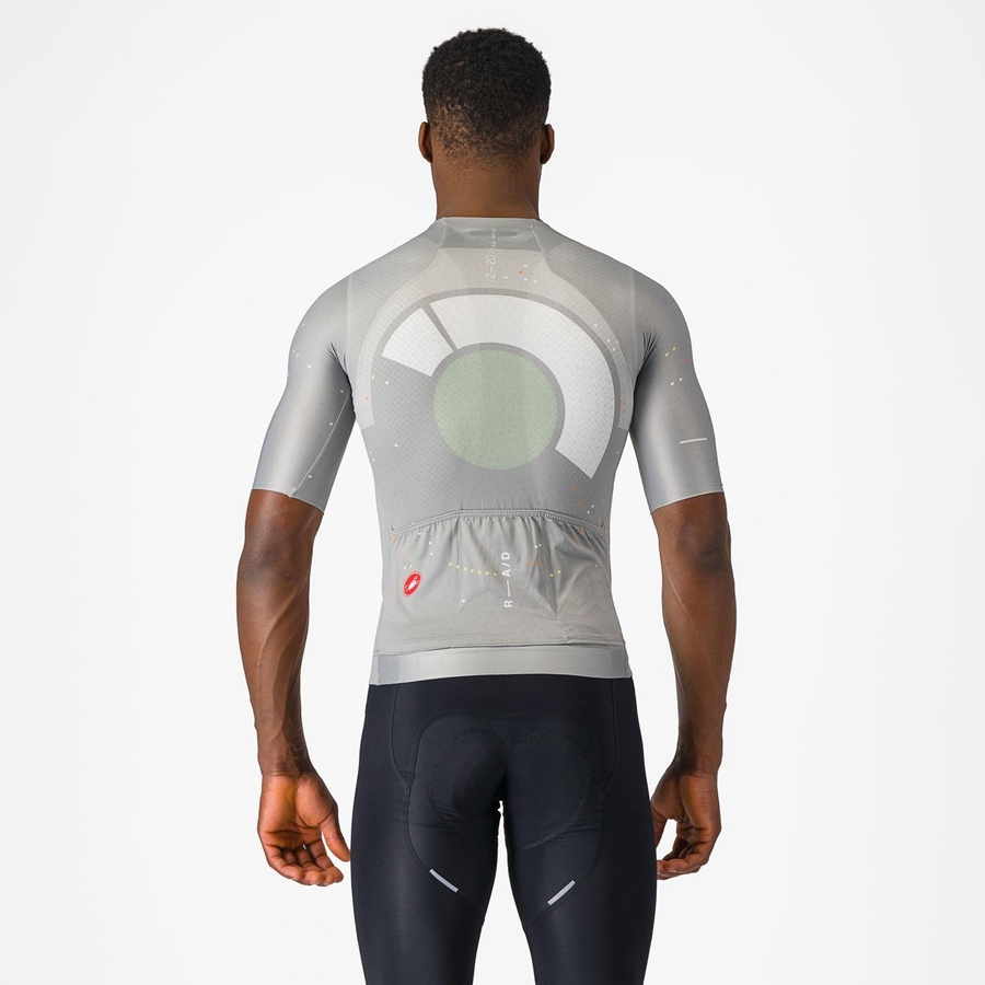 Maglia Castelli R-A/D Uomo Colorate Grigie | 23087HDVE