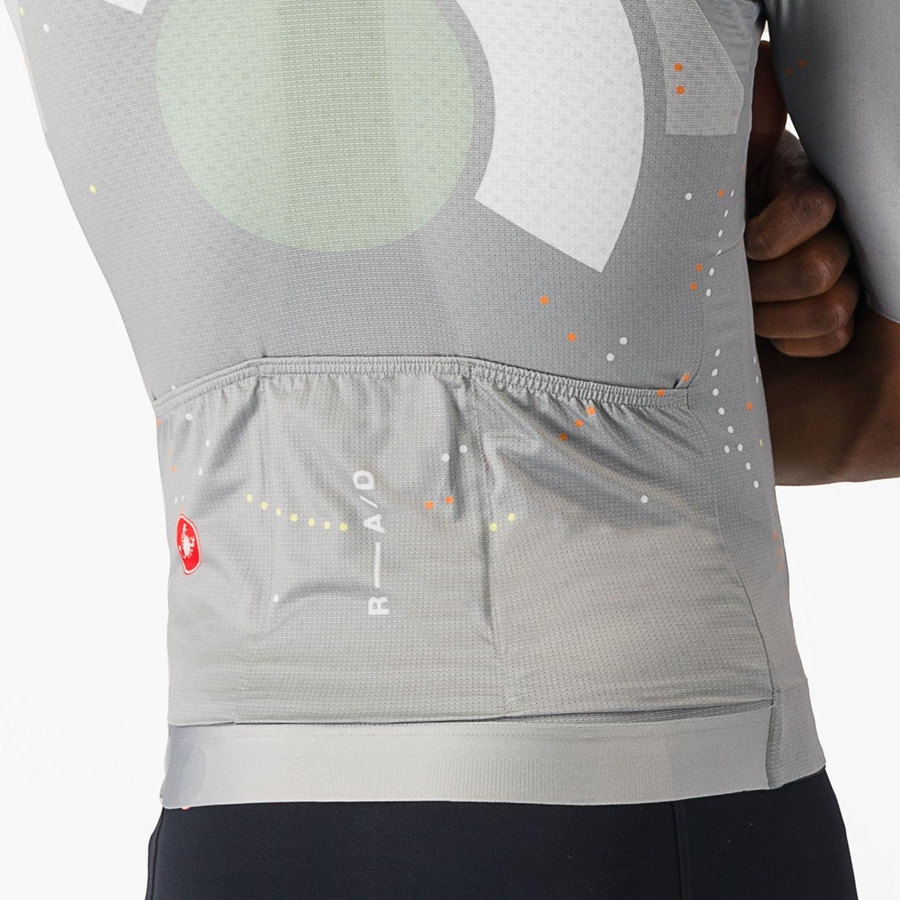 Maglia Castelli R-A/D Uomo Colorate Grigie | 23087HDVE