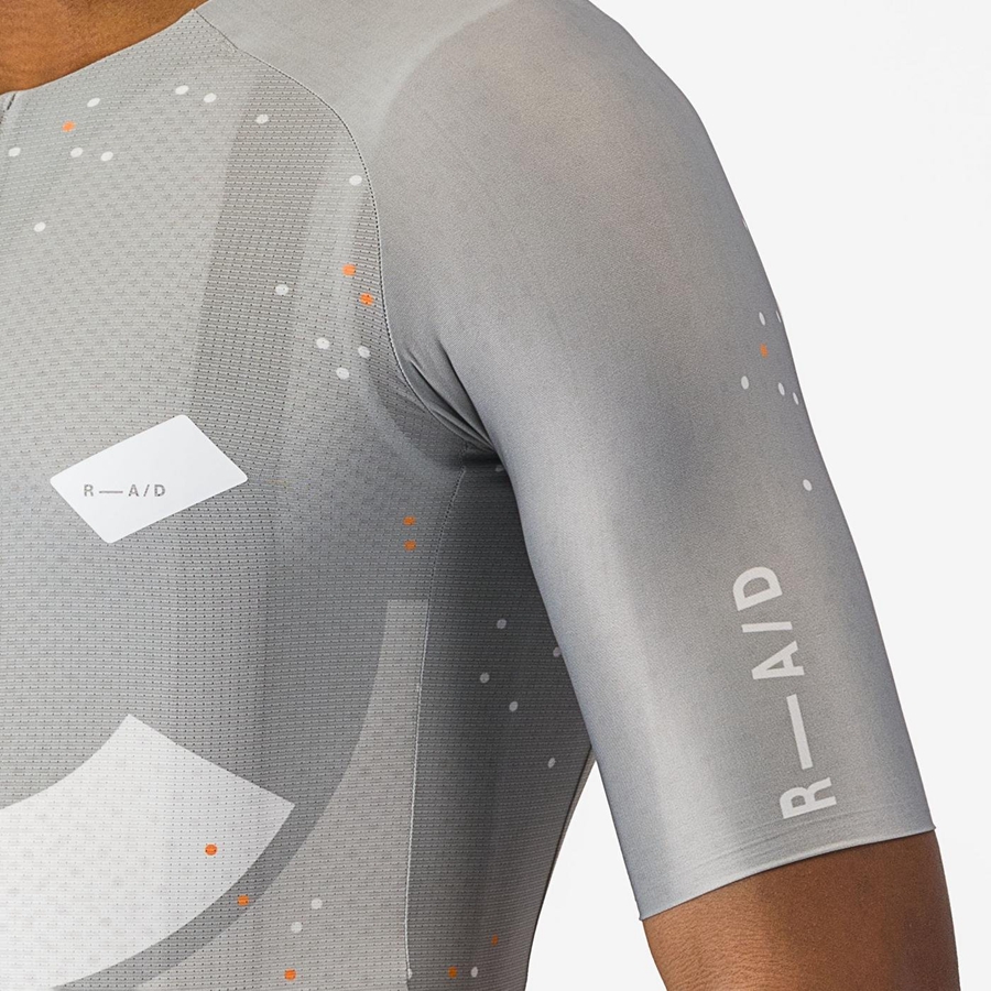 Maglia Castelli R-A/D Uomo Colorate Grigie | 23087HDVE