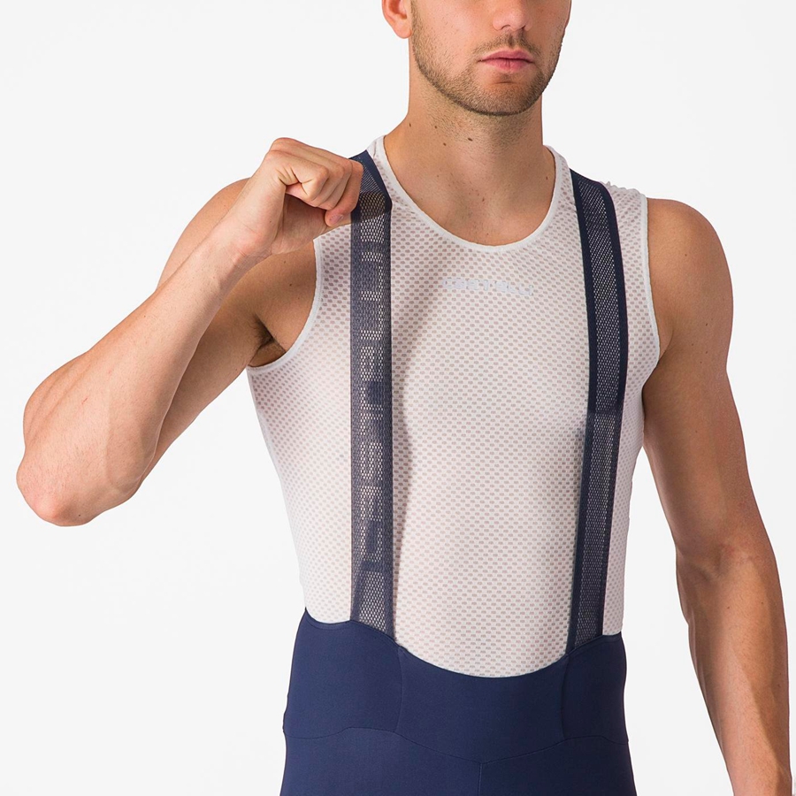 Pantaloncini Con Pettorina Castelli ESPRESSO Uomo Blu | 50734LRHN