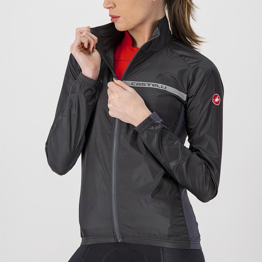 Protezione Castelli SQUADRA STRETCH W Donna Nere Grigie Scuro | 95432XCLE