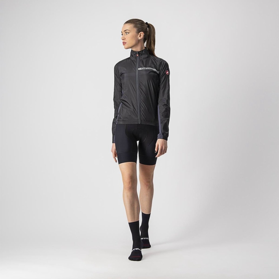 Protezione Castelli SQUADRA STRETCH W Donna Nere Grigie Scuro | 95432XCLE