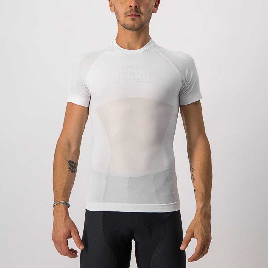Strato Di Base Castelli CORE SEAMLESS SS Uomo Bianche | 23950GAQJ