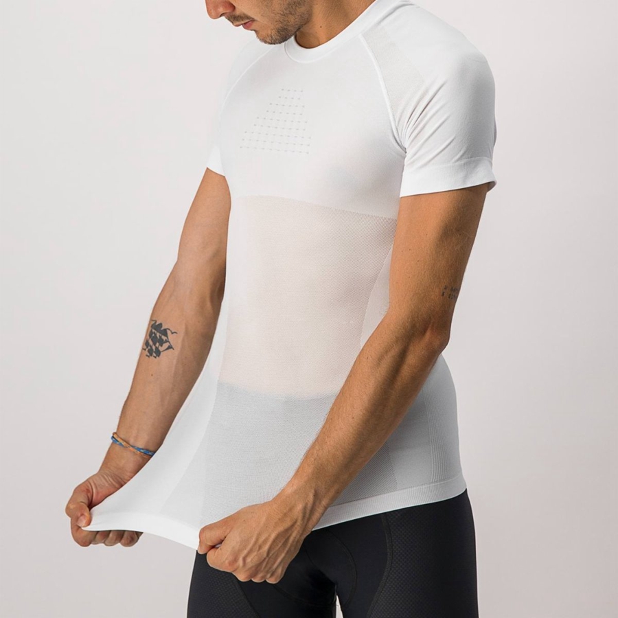 Strato Di Base Castelli CORE SEAMLESS SS Uomo Bianche | 23950GAQJ