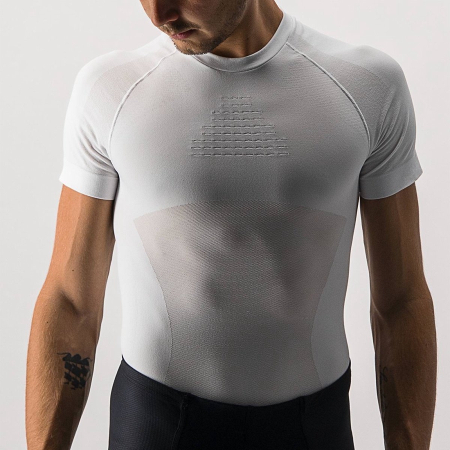 Strato Di Base Castelli CORE SEAMLESS SS Uomo Bianche | 23950GAQJ