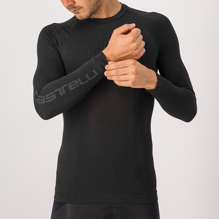 Strato Di Base Castelli CORE SEAMLESS Uomo Nere | 64029WUSC