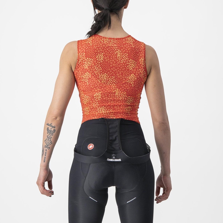 Strato Di Base Castelli PRO MESH 4 W SLEEVELESS Donna Arancioni | 87543KCGP