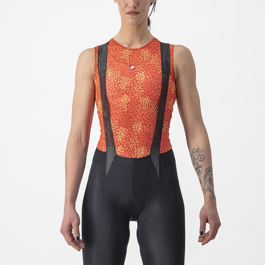 Strato Di Base Castelli PRO MESH 4 W SLEEVELESS Donna Arancioni | 87543KCGP