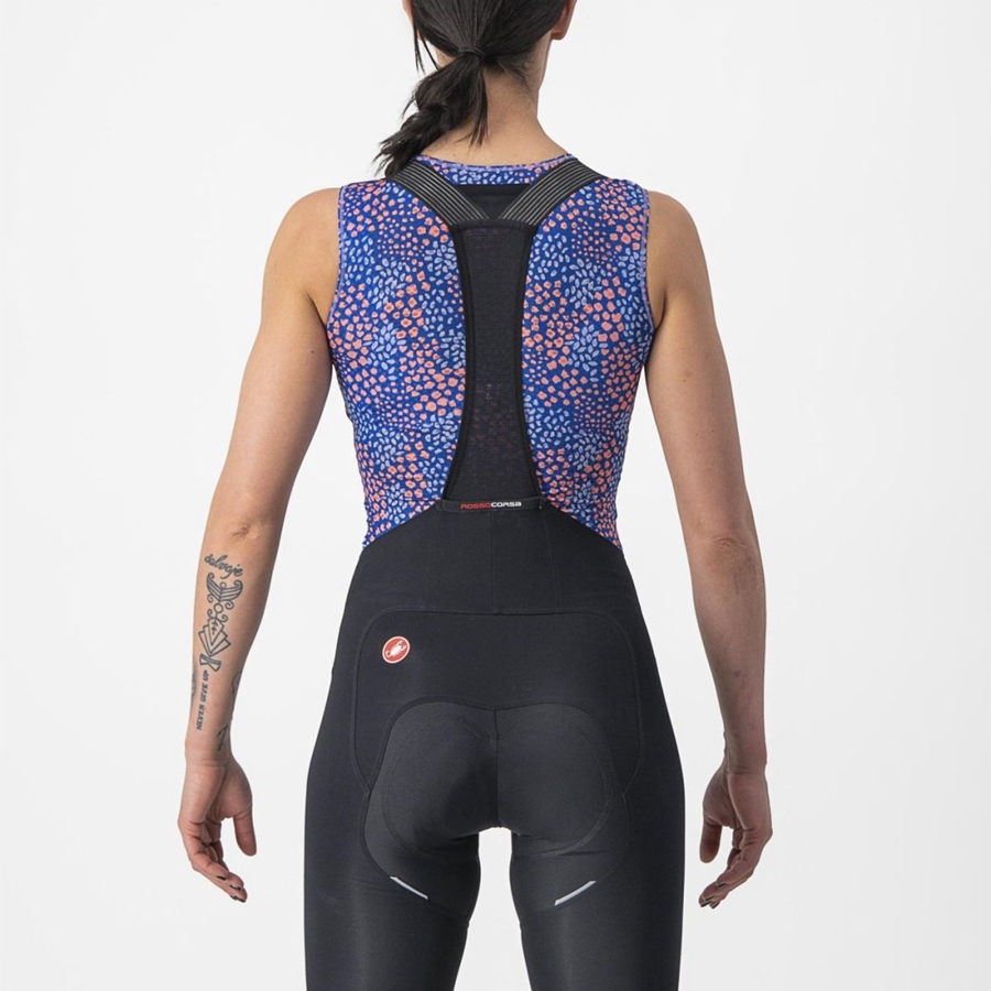 Strato Di Base Castelli PRO MESH 4 W SLEEVELESS Donna Viola Bianche | 48907EDTB