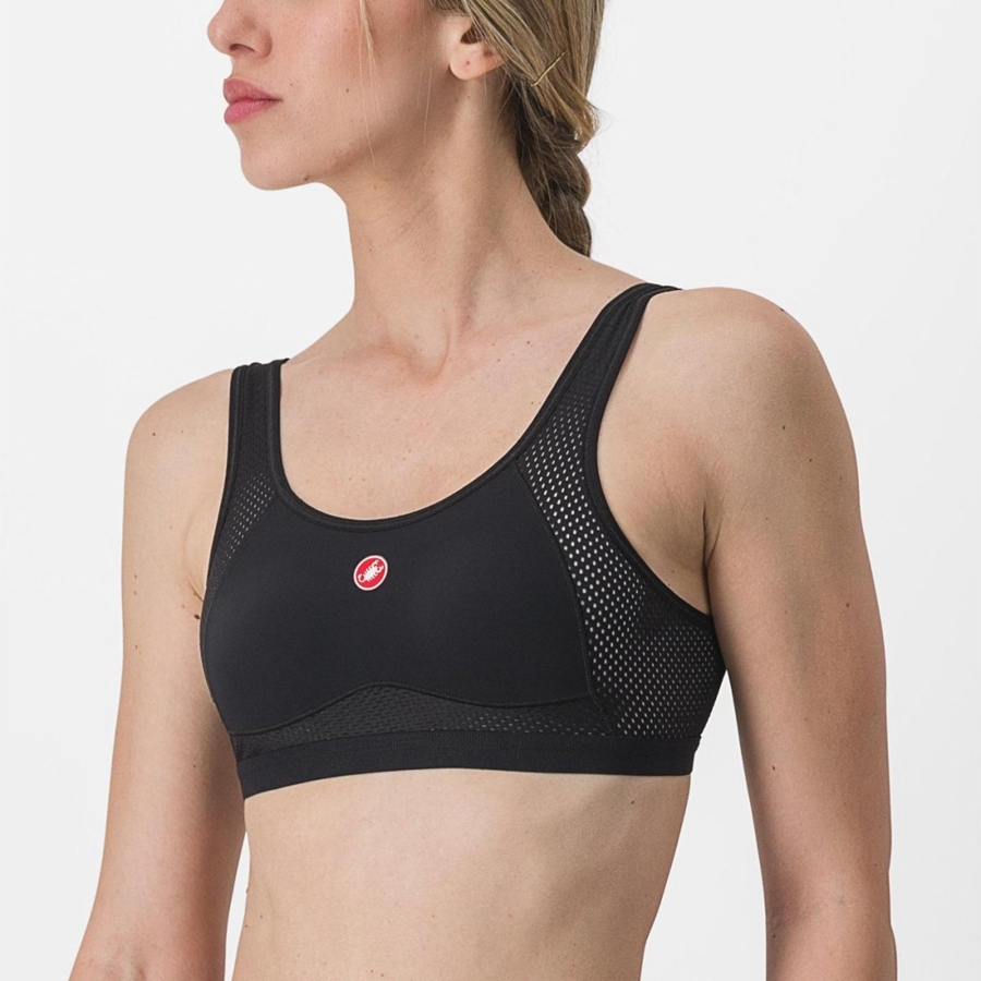 Strato Di Base Castelli ROSSO CORSA BRA Donna Nere | 28615CGUP