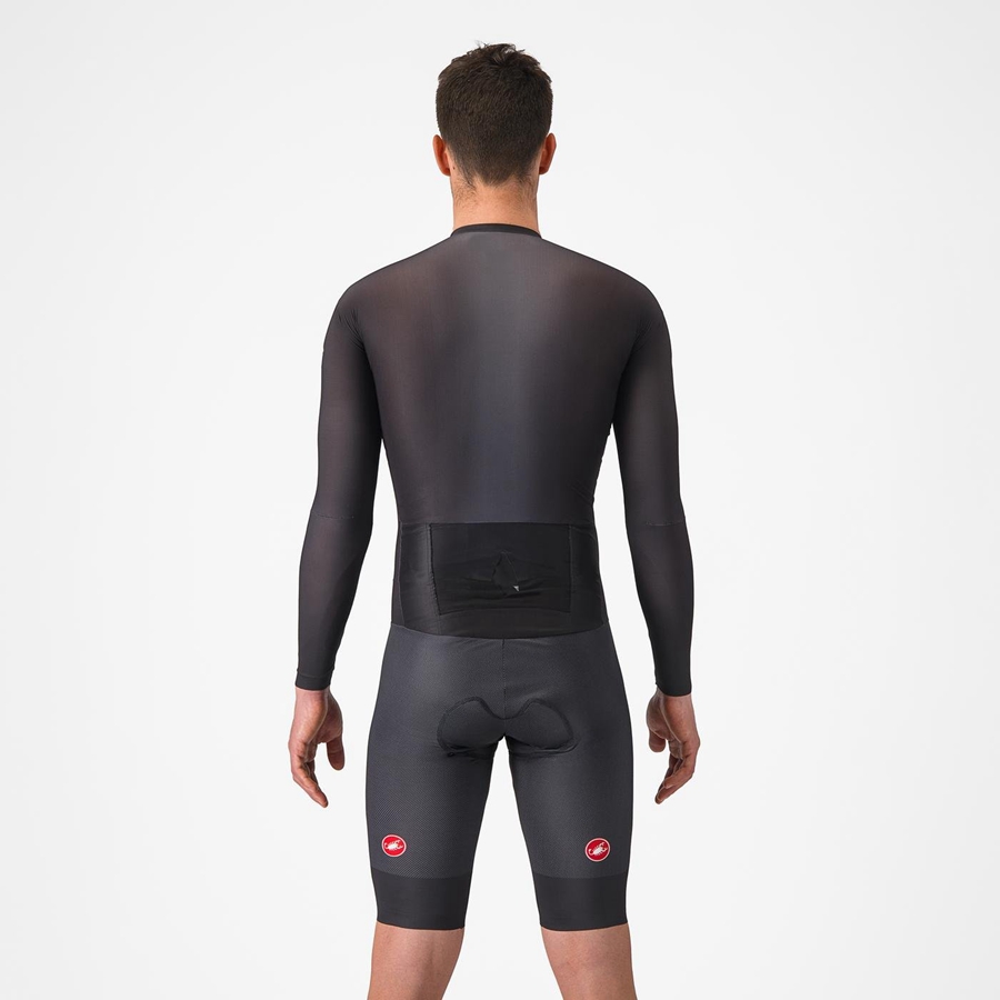Tuta Da Corsa Castelli BODY PAINT 4.X Uomo Nere | 40371OEJG
