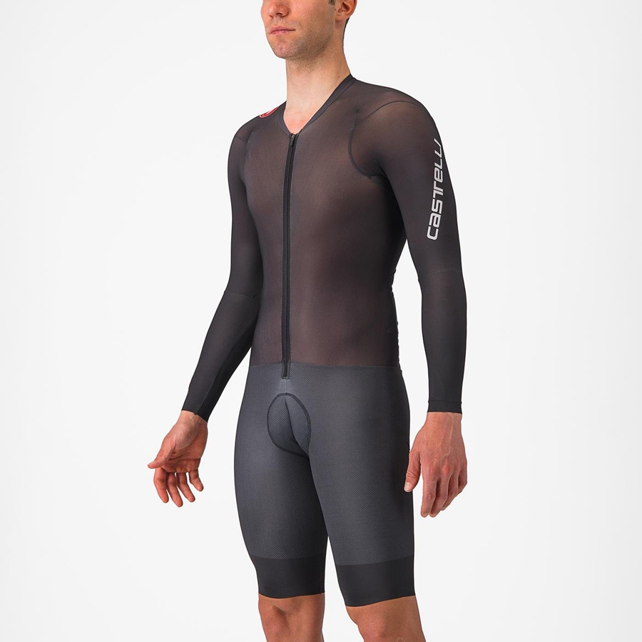 Tuta Da Corsa Castelli BODY PAINT 4.X Uomo Nere | 40371OEJG