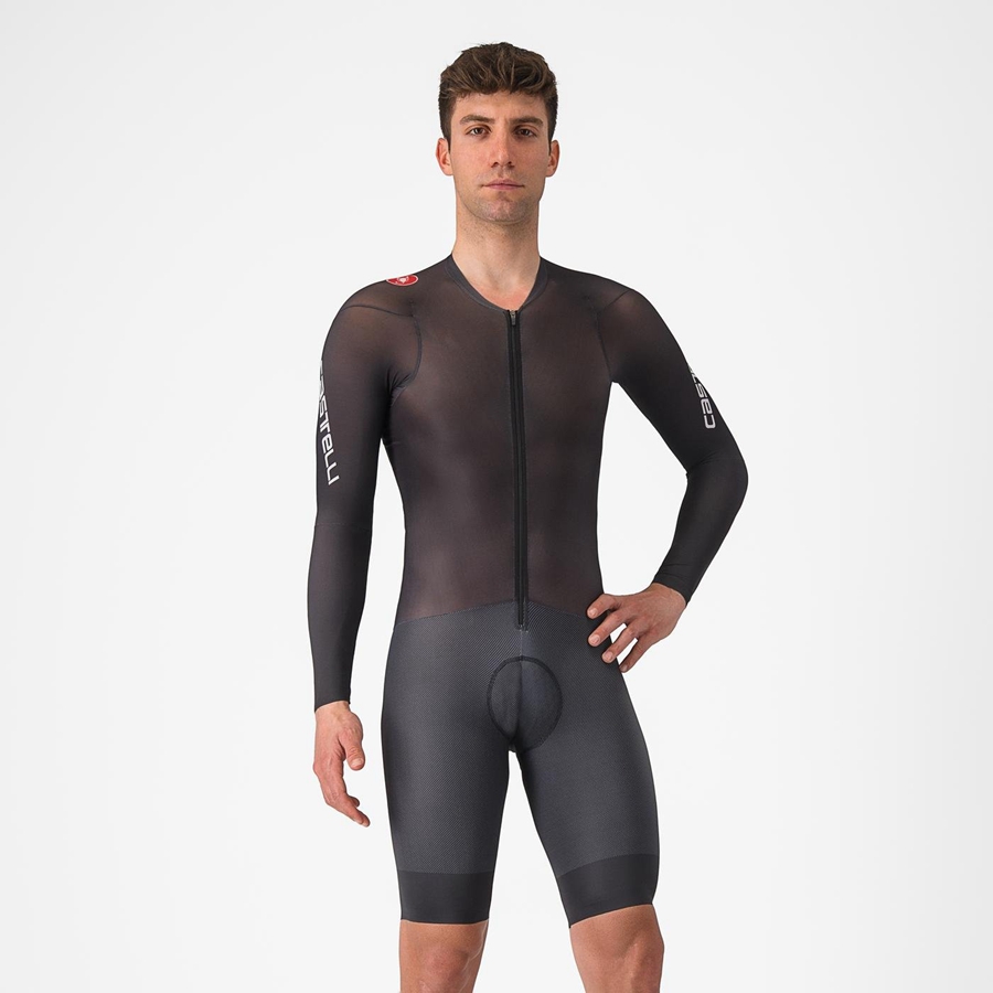 Tuta Da Corsa Castelli BODY PAINT 4.X Uomo Nere | 40371OEJG