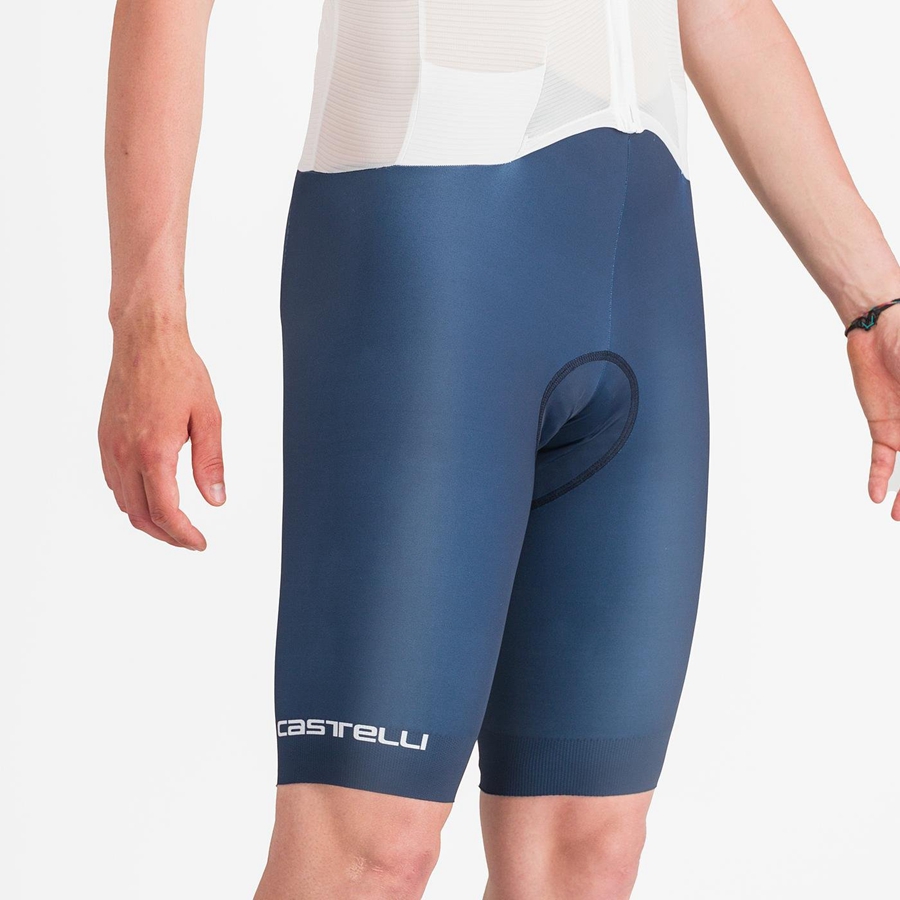 Tuta Da Corsa Castelli SANREMO BTW X2 Uomo Bianche Blu | 64315VPRT
