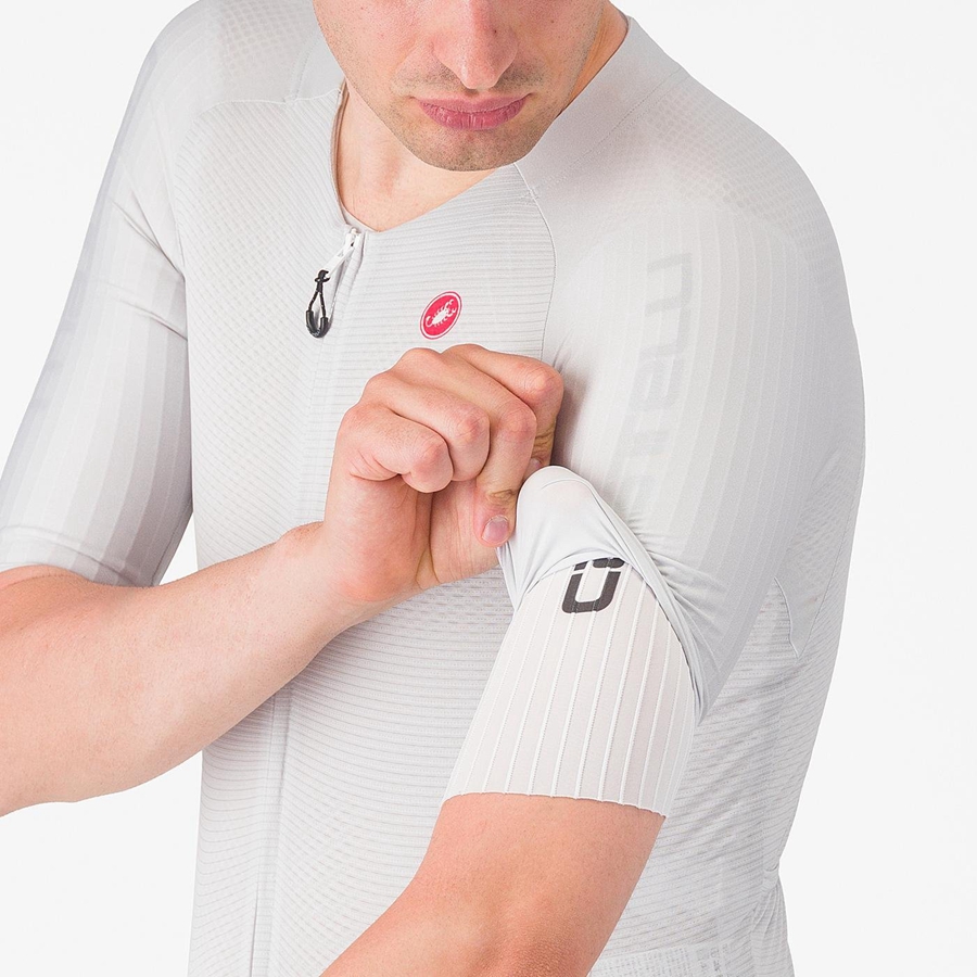 Tuta Da Corsa Castelli SANREMO BTW X2 Uomo Argento Grigie Bordeaux | 19260NSBG